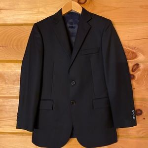His First Hickey Freeman suit. Size 10. Navy Blue 100% wool
